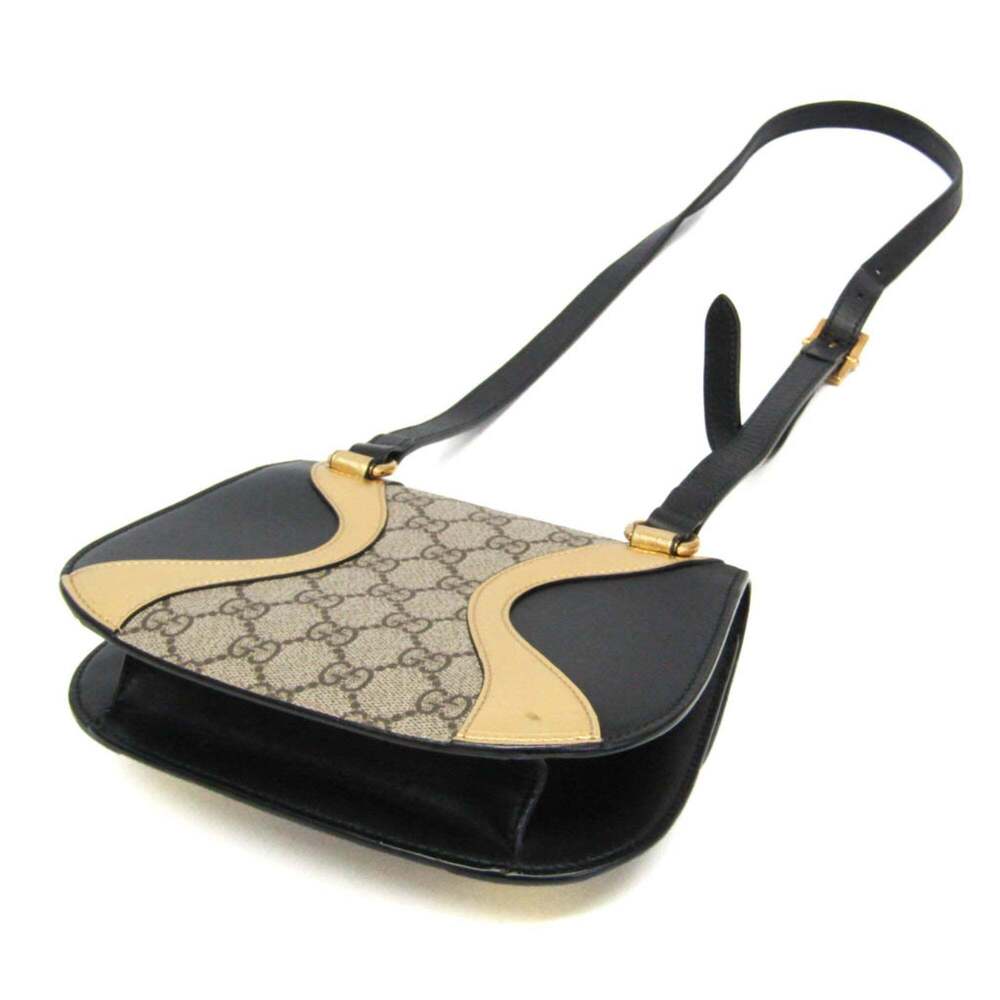 GUCCI Black Leather Shoulder Bag - Picture 2 of 15